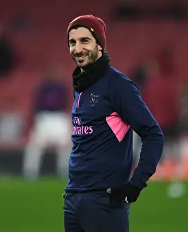 Arsenal V Qarabag 2018-19 Prints: Arsenal's Mkhitaryan Gears Up for Europa League Clash Against Qarabag