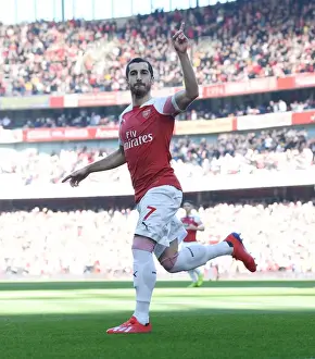 Arsenal V Southampton 2018-19 Prints: Arsenal's Mkhitaryan Scores Second Goal vs Southampton in 2018-19 Premier League