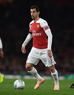Images Dated 31st October 2018: Arsenal's Mkhitaryan Shines in Carabao Cup Clash Against Blackpool