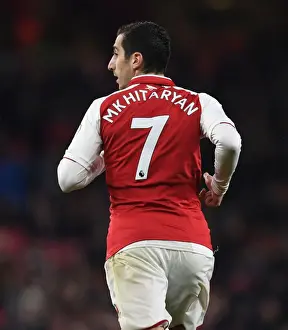 Arsenal V Everton 2017-18 Prints: Arsenal's Mkhitaryan Shines in Premier League Clash Against Everton