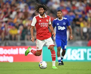 Arsenal V Everton - Pre Season 2022-23 Prints: Arsenal's Mo Elneny in Action: Arsenal vs. Everton Pre-Season Clash in Baltimore, 2022