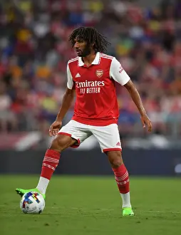 Arsenal V Everton - Pre Season 2022-23 Prints: Arsenal's Mo Elneny in Action against Everton during Pre-Season Friendly in Baltimore