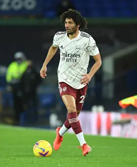 Everton V Arsenal 2020-21 Prints: Arsenal's Mo Elneny in Action at Everton Premier League Clash (2020-21)