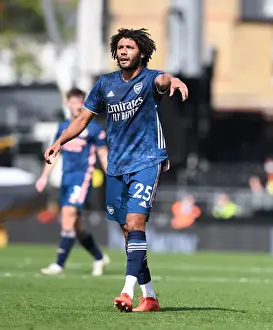 Fulham V Arsenal 2020-21 Prints: Arsenal's Mo Elneny in Action against Fulham in the 2020-21 Premier League