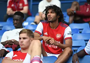 Glasgow Rangers V Arsenal 2021-22 Prints: Arsenal's Mo Elneny in Action against Rangers in Glasgow Pre-Season Friendly (2021)