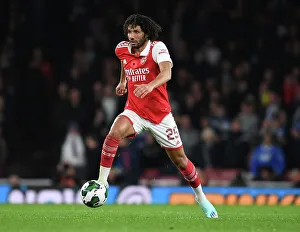 Arsenal's Mo Elneny: Concentration and Determination in Carabao Cup Clash Against Brighton & Hove Albion