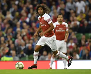 Arsenal V Chelsea Pre Season Friendly 2018-19 Prints: Arsenal's Mo Elneny Faces Off Against Chelsea in 2018 International Champions Cup