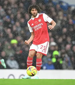 Chelsea V Arsenal 2022-23 Prints: Arsenal's Mo Elneny Faces Off Against Chelsea at Stamford Bridge (Premier League 2022-23)