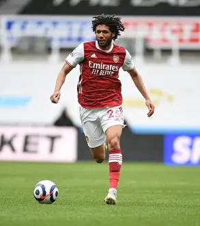 Newcastle United V Arsenal 2020-21 Prints: Arsenal's Mo Elneny at Empty St
