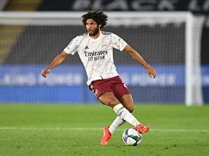 Images Dated 24th September 2020: Arsenal's Mohamed Elneny in Action: Leicester City vs. Arsenal - Carabao Cup Showdown