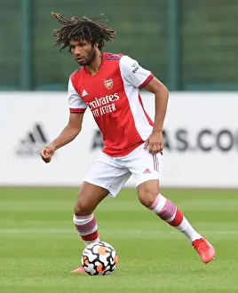 Arsenal's Mohamed Elneny in Action: Arsenal vs Millwall (2021-22) Pre-Season Friendly