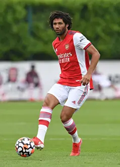 Arsenal's Mohamed Elneny in Action: Arsenal vs Millwall (2021-22) Pre-Season Friendly