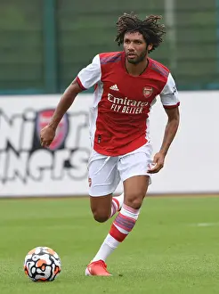 Arsenal's Mohamed Elneny in Action: Arsenal vs Millwall (2021-22) Pre-Season Friendly
