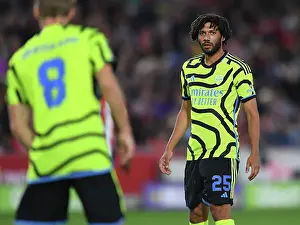 Arsenal's Mohamed Elneny in Action against Brentford in Carabao Cup Third Round