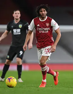 Arsenal V Burnley 2020-21 Prints: Arsenal's Mohamed Elneny in Action against Burnley - Premier League 2020-21