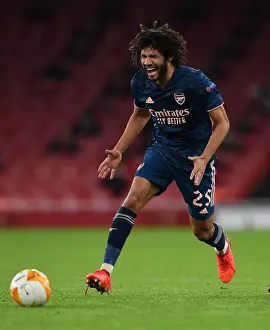 Arsenal V SK Rapid Wien 2020-21 Prints: Arsenal's Mohamed Elneny in Action against Rapid Wien in Europa League Group Stage