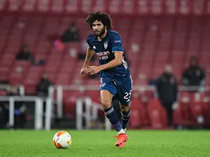 Arsenal V SK Rapid Wien 2020-21 Prints: Arsenal's Mohamed Elneny in Action against Rapid Wien in UEFA Europa League