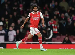 Arsenal's Mohamed Elneny in Action Against West Ham United - Premier League 2022-23
