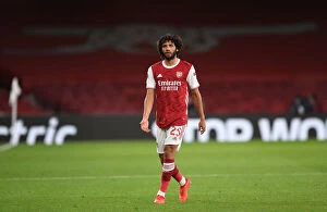 Images Dated 29th October 2020: Arsenal's Mohamed Elneny in Empty Emirates: UEFA Europa League Match vs. Dundalk