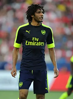 Arsenal V Chivas 2016-17 Prints: Arsenal's Mohamed Elneny Faces Off Against Chivas in Pre-Season Friendly