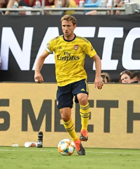 Arsenal's Monreal in Action: Arsenal vs. ACF Fiorentina, 2019 International Champions Cup, Charlotte