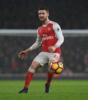 Arsenal V Watford 2016-17 Prints: Arsenal's Mustafi in Action: Arsenal vs. Watford (2016-17)