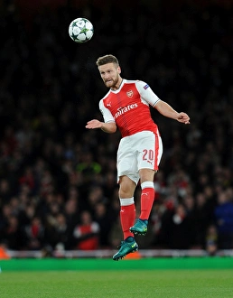 Arsenal V PFC Ludogorets Razgrad 2016-17 Prints: Arsenal's Mustafi in Action: Arsenal vs Ludogorets