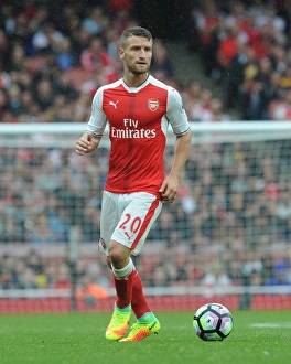 Arsenal V Southampton 2016-17 Prints: Arsenal's Mustafi in Action: Arsenal vs Southampton