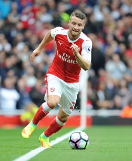 Arsenal V Southampton 2016-17 Prints: Arsenal's Mustafi in Action: Arsenal vs Southampton, Premier League 2016-17