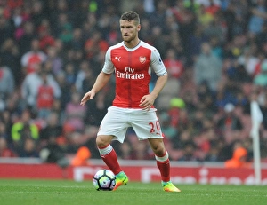 Arsenal V Southampton 2016-17 Prints: Arsenal's Mustafi in Action: Arsenal vs Southampton, Premier League 2016-17