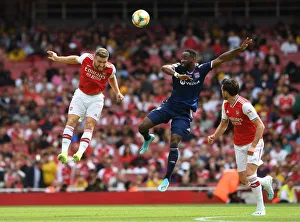 Arsenal's Mustafi in Action: Emirates Cup Clash vs. Olympique Lyonnais, 2019
