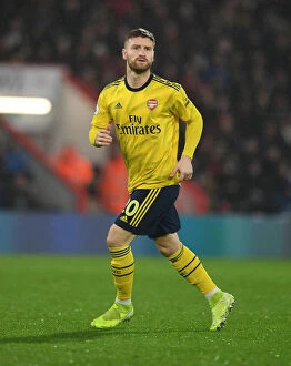 Images Dated 26th December 2019: Arsenal's Mustafi Faces Off Against AFC Bournemouth in Premier League Clash (2019-20)