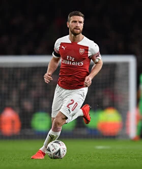Arsenal v Manchester United FA Cup 2018-19 Collection: Arsenal's Mustafi: Focused and Ready for Arsenal vs Manchester United FA Cup Clash