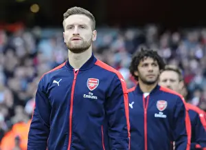 Arsenal V Middlesbrough 2016-17 Prints: Arsenal's Mustafi Ready for Arsenal v Middlesbrough Clash (2016-17)