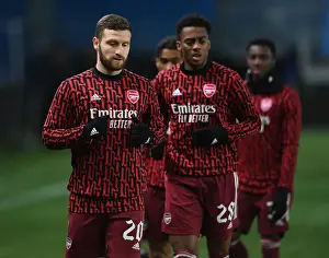 Molde FK V Arsenal 2020-21 Prints: Arsenal's Mustafi Warming Up Ahead of Molde Clash in Europa League