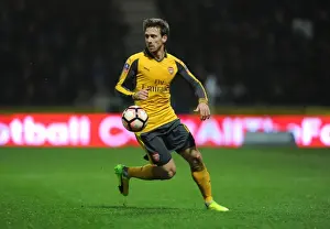 Preston North End V Arsenal - FA Cup - 2017 Prints: Arsenal's Nacho Monreal in FA Cup Action against Preston North End