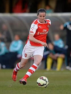 Images Dated 30th April 2015: Arsenal's Natalia Pablos Sanchon in Action during WSL Clash against Chelsea Ladies