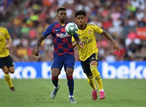 Arsenal's Nelson Clashes with Semedo in FC Barcelona Pre-Season Friendly