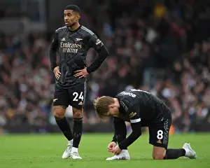 Arsenal's Nelson and Odegaard in Action against Fulham in the Premier League