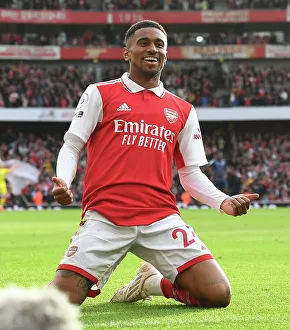 Arsenal's Nelson Scores Third Goal: Arsenal FC vs. Nottingham Forest, Premier League 2022-23