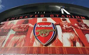Emirates Stadium Collection: Arsenal's New Emirates Stadium Banners: A Symbol of Arsenalization