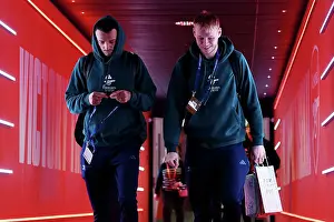 Arsenal V RC Lens 2023-24 Prints: Arsenal's New Signings: Ben White and Aaron Ramsdale Make Their Emirates Debut vs RC Lens