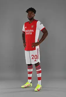 Arsenal's Newest Addition: Nuno Tavares Poses at Arsenal's 2021-22 Photocall