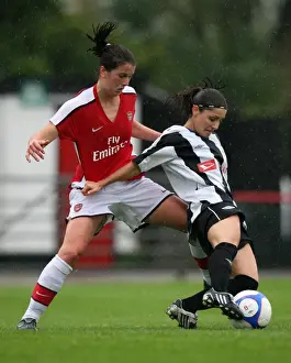 Arsenal Ladies V POAL Thessaloniki 2009-10 Prints: Arsenal's Niamh Fahey Shines in 9-0 UEFA Women's Champions League Victory over PAOK Thessaloniki
