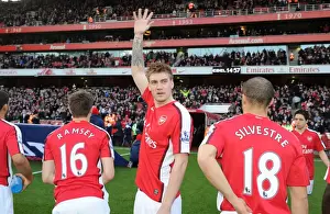 Arsenal V Sunderland 2009-10 Prints: Arsenal's Nicklas Bendtner Scores in 2-0 Victory over Sunderland