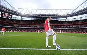 Arsenal V West Ham United 2009-10 Prints: Arsenal's Nicklas Bendtner Scores in 2-0 Victory over West Ham United