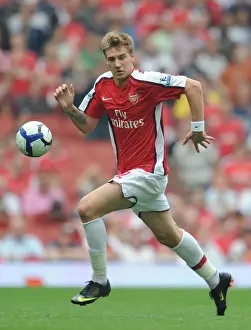 Arsenal V Wigan Athletic 2009-10 Prints: Arsenal's Nicklas Bendtner Scores in 4-0 Win Over Wigan Athletic