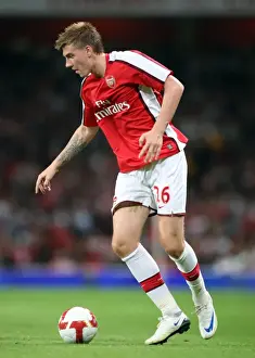Arsenal V FC Twente 2008-09 Prints: Arsenal's Nicklas Bendtner Scores in Dominant 4-0 UEFA Champions League Win against FC Twente