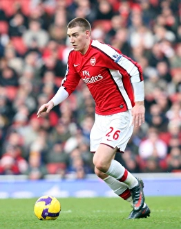 Arsenal V Portsmouth 2008-09 Prints: Arsenal's Nicklas Bendtner Scores the Only Goal in 1