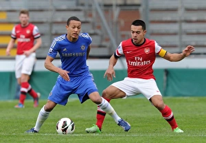 Youth Sports League Prints: Arsenal's Nico Yennaris Clashes with Chelsea's Lewis Baker in NextGen Series Semi-Final